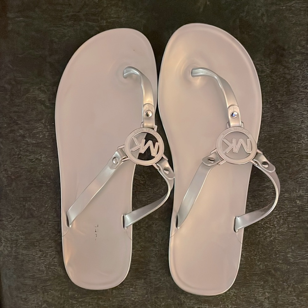Michael Kors Silver Jelly sandals